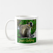 Mug Imprimez simplement de la Musique verte au froid (Gauche)