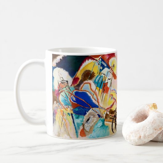 Mug Improvisation 30 (Canons) par Wassily Kandinsky (Avec donut)