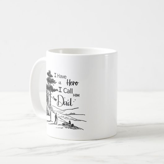 Mug In Dad We Trust : Hero Edition (Devant gauche)