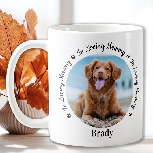 Mug In Love Memory Custom 2 Photo Dog Pet Memorial
