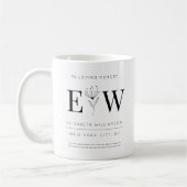 Mug In Love Memory Memorial Modern Citation Foliage (Gauche)