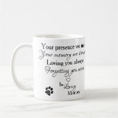 Mug In Love Memory Pet Memorial Photo (Gauche)