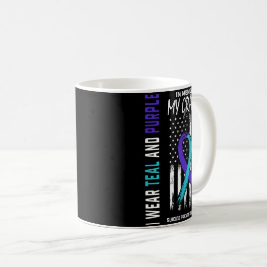 Mug In Memory Grandpa Suicide Awareness Prevention Ame (Devant droit)