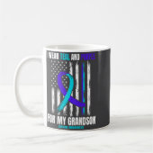 Mug In Memory Of My Grandson Suicide Awareness Flag Ba (Gauche)