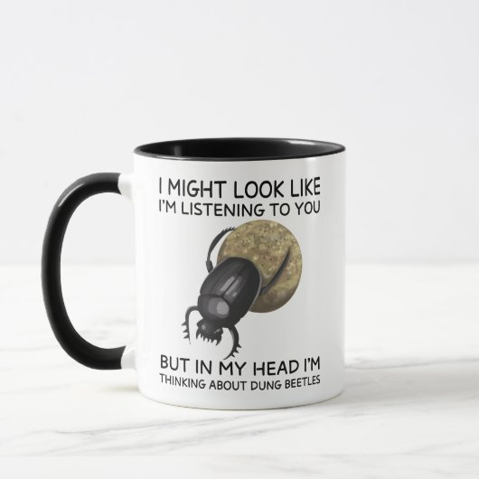 Mug In My Head I'm Thinking About Dung Beetles (Gauche)