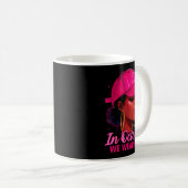 Mug In October We Wear Nk Black Women Breast Cancer Aw (Devant droit)