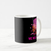 Mug In October We Wear Nk Black Women Breast Cancer Aw (Devant droit)