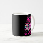 Mug In October We Wear Nk Sugar Skull Halloween Breast (Devant droit)