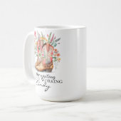 Mug In the Waiting God is Working | Personalized Name  (Devant gauche)