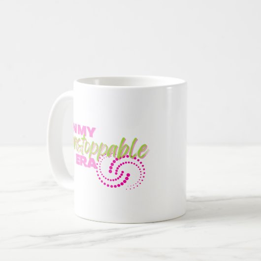 Mug Inarrêtable, Dans mon époque imparable, Preppy, ro (Devant gauche)