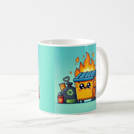 Mug Incendie de dumping (Devant droit)