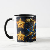Mug Incroyable combinaison d'art abstrait en tourbillo (Gauche)