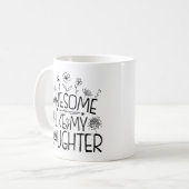 Mug Incroyable comme ma fille Cadeau de Fleur sauvage  (Devant gauche)