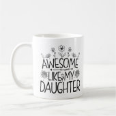 Mug Incroyable comme ma fille Cadeau de Fleur sauvage  (Gauche)