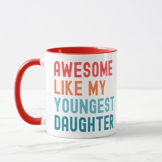 Mug Incroyable comme ma plus jeune fille Fête de famil (Gauche)