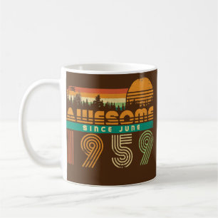 Mug Incroyable depuis juin 1959 Cadeau d'anniversaire