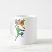 Mug Incroyable Tenure Man Superhero Cartoon Dessins am (Devant gauche)