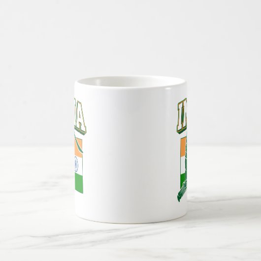 Mug Inde Cricket avec Drapeau Indien cadeau (Centre)
