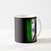 Mug Inde Drapeau Indien Cricket Jersey Joueur de drape (Devant droit)