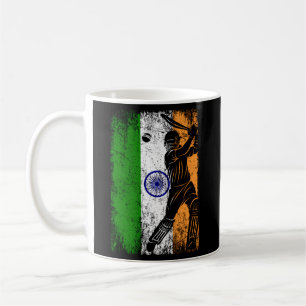 Mug Inde Drapeau Indien Cricket Jersey Joueur de drape