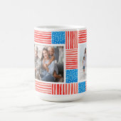 Mug Indépendance peinte Personnalisée Drapeau américai (Centre)