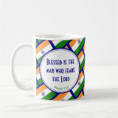 Mug INDIA DRAPEAU Happy Fête des pères Customisé BLEU (Gauche)