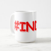Mug "#India" Joli design. Commandez dès maintenant (Devant gauche)