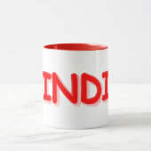 Mug "#India" Joli design. Commandez dès maintenant  (Centre)