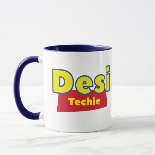 Mug Indian Desi Tech Support Tea Cup, Drôle Café (Gauche)