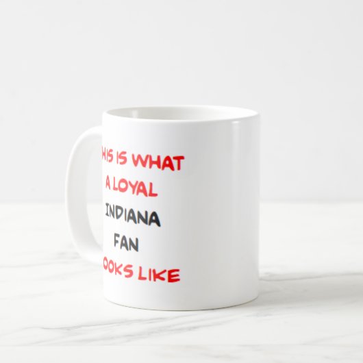 Mug indiana fan, loyal (Devant gauche)