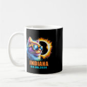Mug Indiana Total Solar Eclipse 2024 Cat Solar Eclipse (Gauche)