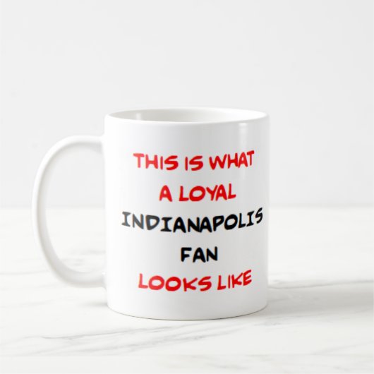 Mug indianapolis fan, loyal (Gauche)