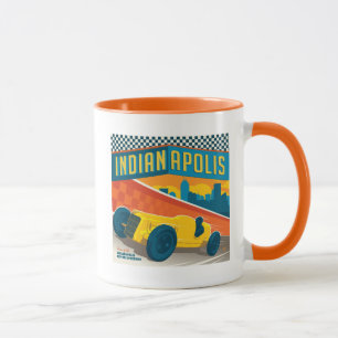 Mug Indianapolis, Indiana Vintage Racer