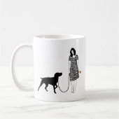 Mug Indicateur aux cheveux courts allemand (Gauche)