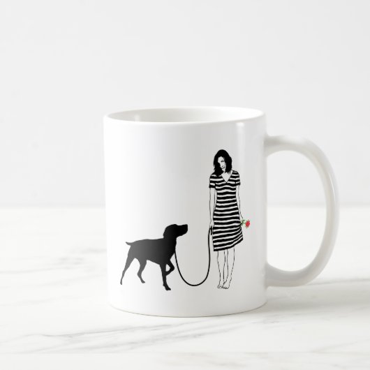 Mug Indicateur aux cheveux courts allemand (Droite)
