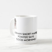 MUG INDICATEUR AUX CHEVEUX COURTS ALLEMAND (Devant gauche)