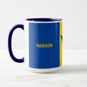 Mug Indicateur Barbade de nom personnalisé (Gauche)