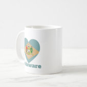 Mug Indicateur cardiaque du Delaware (Devant gauche)