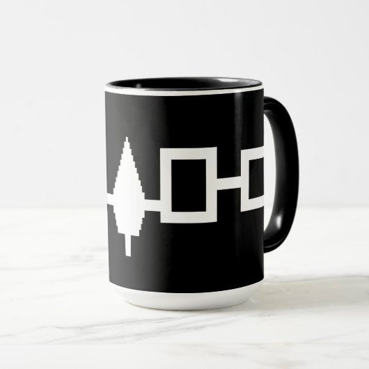 Mug Indicateur de fédération Haudenosaunee personnalis (Devant droit)