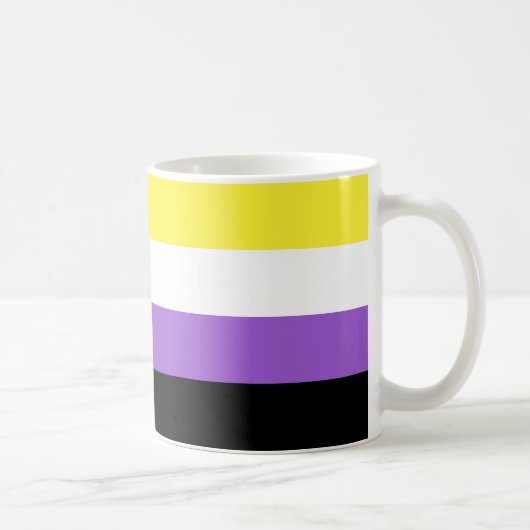 Mug Indicateur de fierté non binaire (Droite)