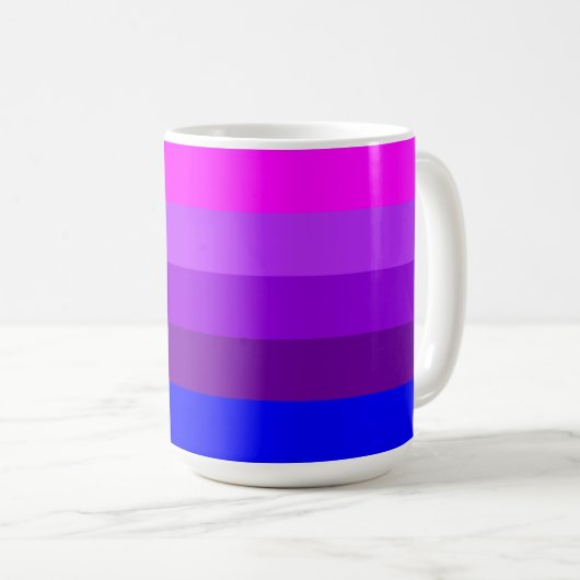 Mug Indicateur de fierté transgenre alternatif (Devant droit)