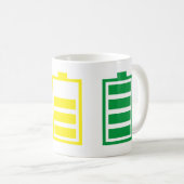 Mug Indicateur de niveau d'alimentation de la batterie (Devant droit)