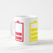 Mug Indicateur de niveau d'alimentation de la batterie (Devant gauche)