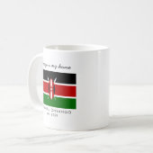 Mug Indicateur Kenya personnalisé (Devant gauche)