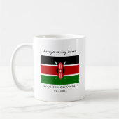 Mug Indicateur Kenya personnalisé (Gauche)