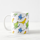 Mug Indien Ringneck Parrot Motif Jouant Animaux de com (Gauche)