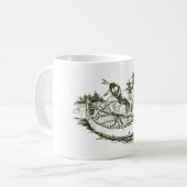 Mug Indien rouge avec canot (Devant gauche)
