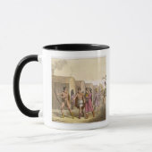 Mug Indiens de Lahoutan, Canada (gravure de couleur) (Gauche)