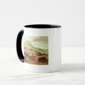 Mug Indiens de Sioux chassant le buffle, 1835 (huile (Devant gauche)