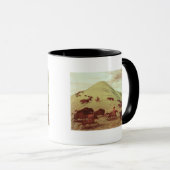 Mug Indiens de Sioux chassant le buffle, 1835 (huile (Devant droit)